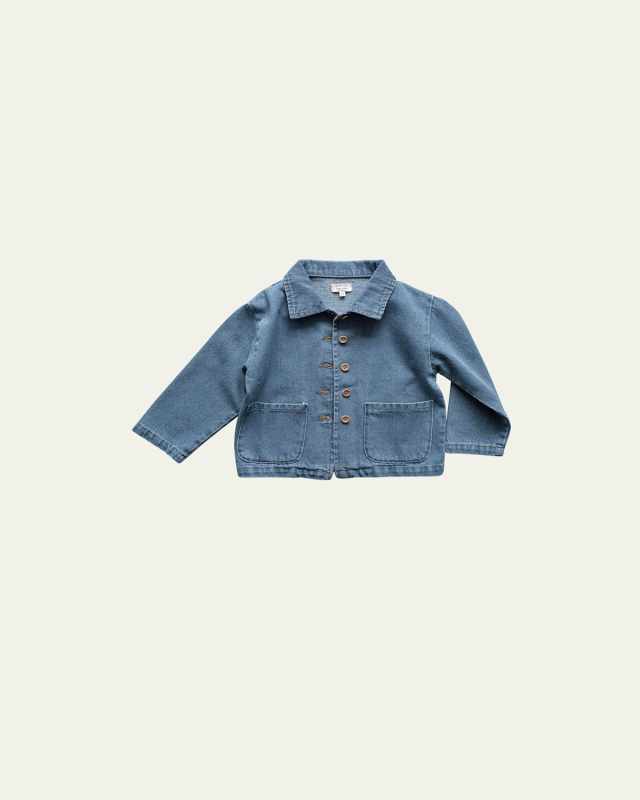 Kid's The Denim Cotton Jacket, Size 12M-10